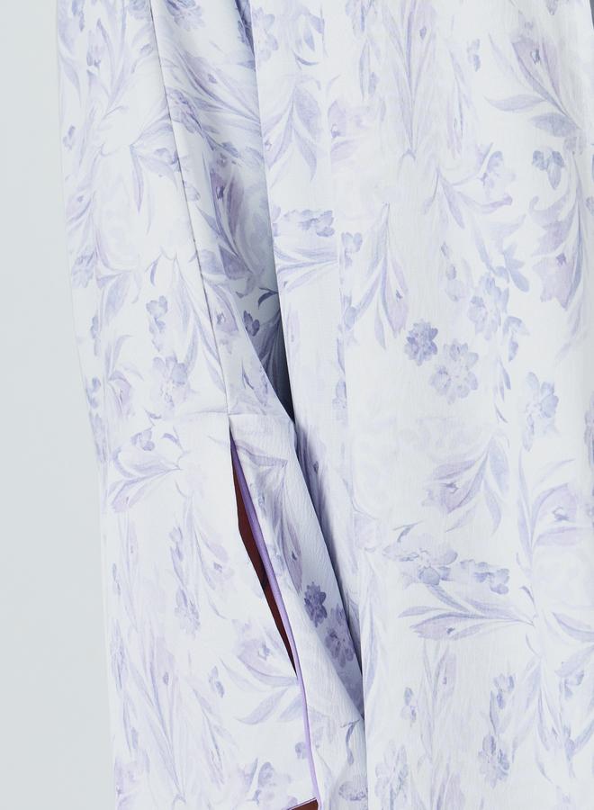 Take Two Women Floral Printed Slit Sleeve Abaya - Image 3