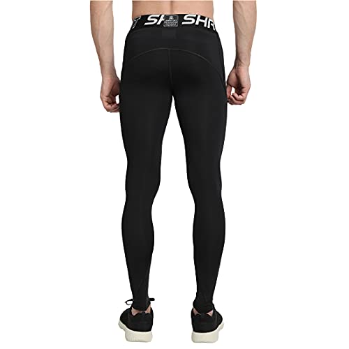 SHREY Intense Compression Long Tights for Men's Black - Image 2