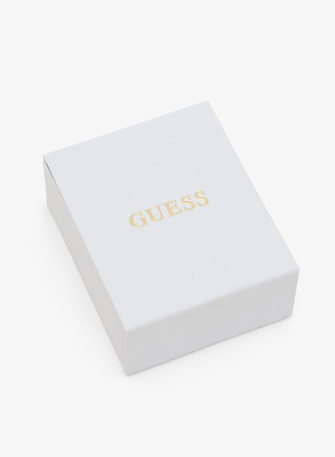 GUESS Essenza Pave Hoop Earrings - Image 4