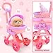 deAO Dog Toys for Kids Girls Boys Interactive Electronic Puppy Stuffed Dog with Stroller Grooming Care Accessories Toys Puppy Pet Care Pretend Play Set for 3 Years Old Toddler Girls Birthday Gifts - Image 4
