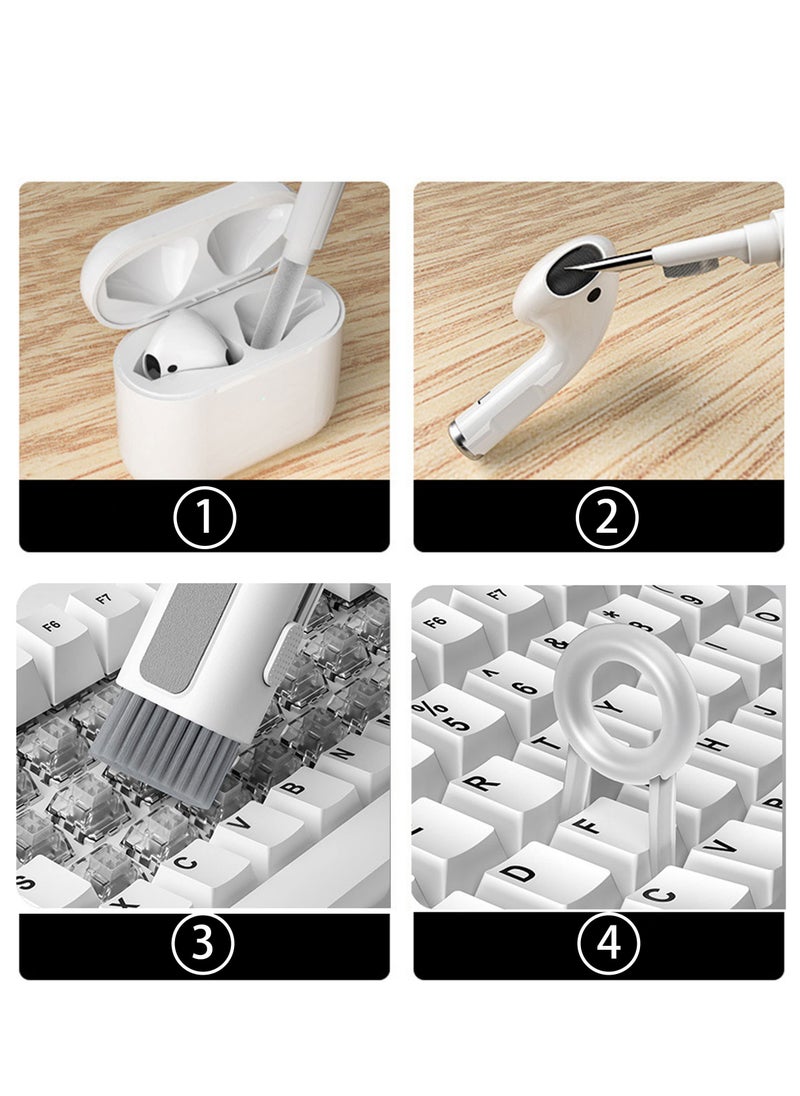 Excefore - Cleaner Kit, portable Multi-Function Computer Cleaning Tools Kit for Electronic, Phone Charging Port, Earbuds, Earpods, Earphone, Headphone - Image 1