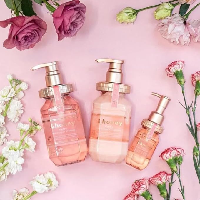 &HONEY MELTY MOIST REPAIR SHAMPOO & HAIR OIL TREATMENT + FREE TIE - Image 3