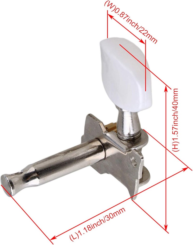 Sevender 2R2L Semiclosed Banjo Strings Tuning Pegs Tuners Machine Heads Turning Keys - Image 5