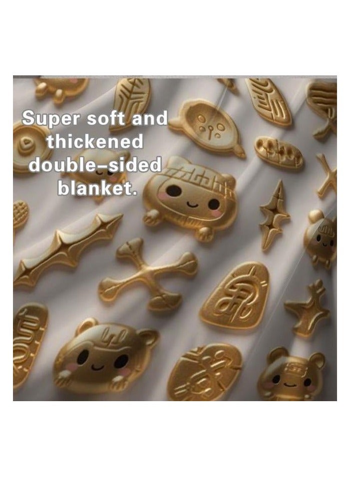 general Flannel thin blanket (warm and comfortable, suitable for sleep, gaming, dust removal and sandproof) 150cm*200cm - 14 - Image 1