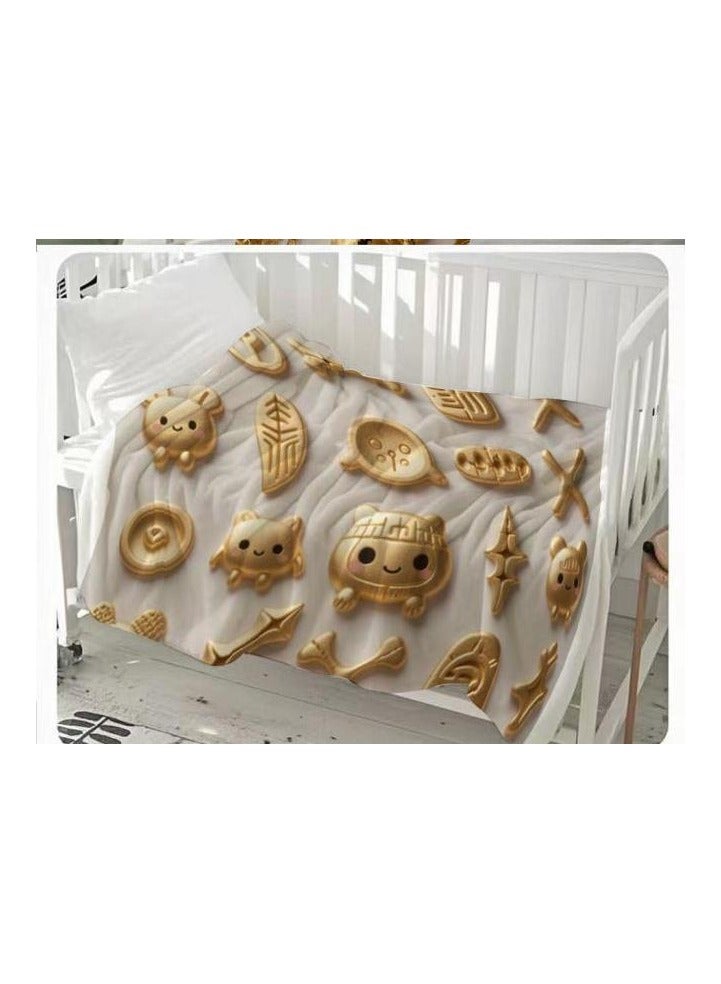 general Flannel thin blanket (warm and comfortable, suitable for sleep, gaming, dust removal and sandproof) 150cm*200cm - 14 - Image 3