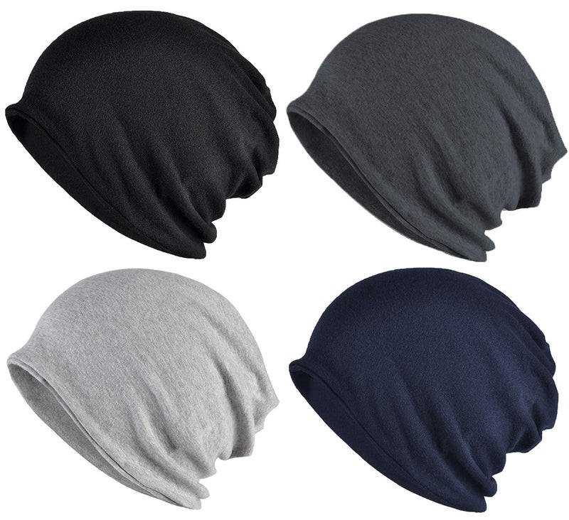 ELLEWIN Slouchy Beanie Hip-Hop Hats Cap for Men Women Soft Lightweight Running Adult Beanie Hats - Image 1