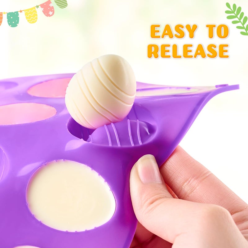 Puyeipt 5 Pack Easter Silicone Chocolate Molds, 3D Easter Egg Rabbit Bunny Basket Duck Baking Molds for Candy, Chocolate, Cake Fondant Decoration - Image 4