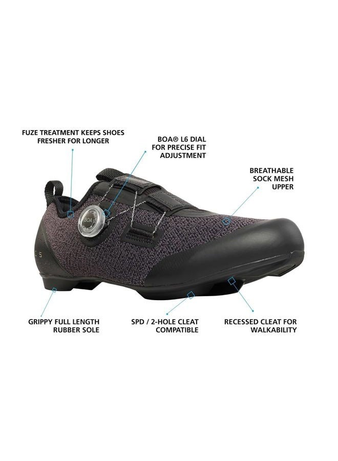 SHIMANO SH-IC501 High Performance Indoor Cycling Shoe, Black, 11-11.5 Women/9.5-10 Men - Image 2