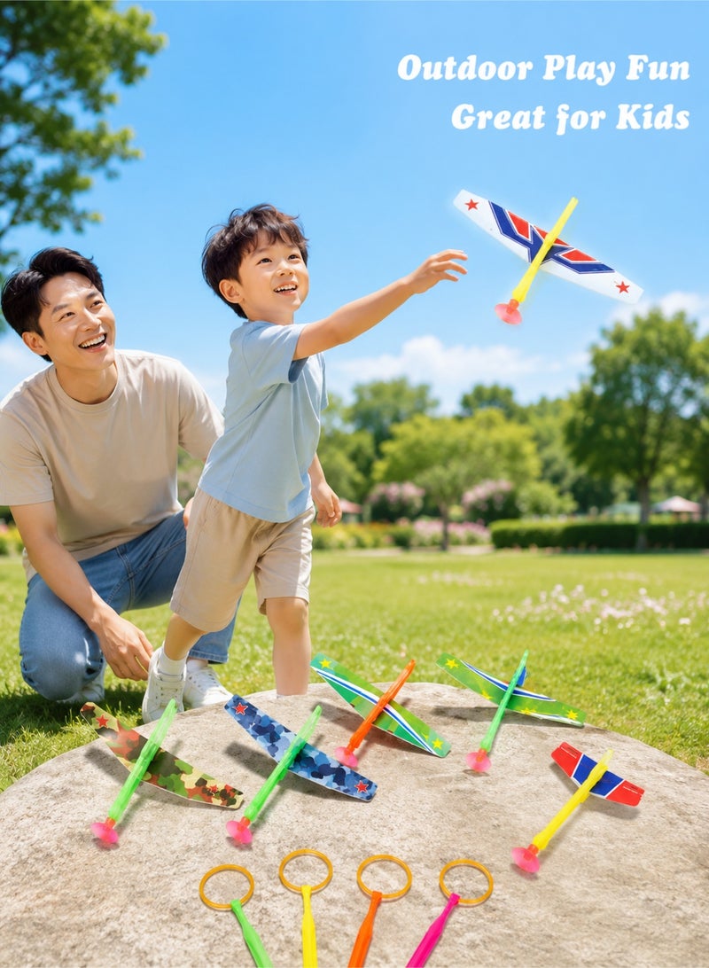 Kibe 4 PCS Set catapult airplane children's toy, random color - Image 5