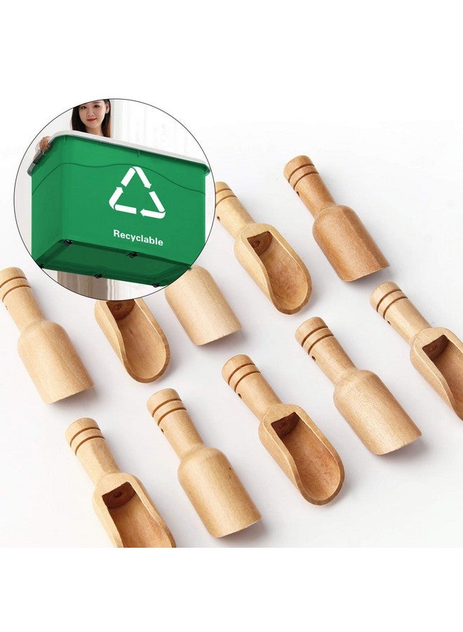 Calary Arroyner 30 PCS Mini Wooden Spoon Mini Bamboo Spoons Small Bath Salt Spoon Small Spice Spoons for Sugar Scrubs, Spices, Bath Salts, Cooking - Image 3