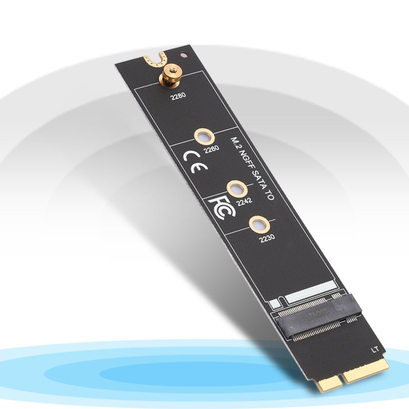 بطاقة محول SSD SATA 3.0 بسرعة 6 جيجابت في الثانية مناسبة لأجهزة OS X 2012 SSD - تدعم M.2 من النوع B بمقاسات 22x30 و22x42 و22x60 و22x80 - بطاقة توسعة لبطاقة محول Intel - Image 5
