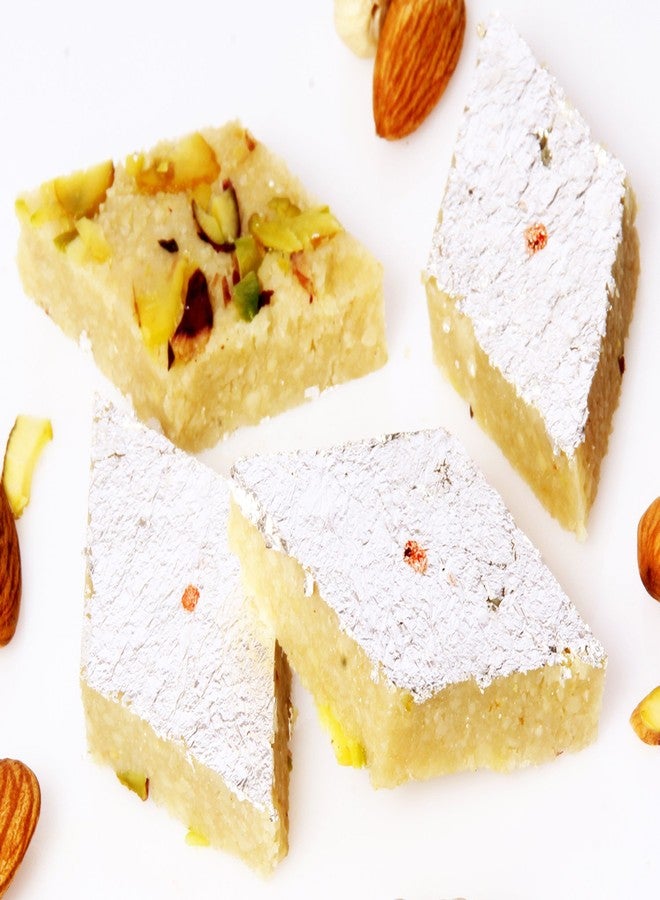 Jaiccha Ghasitaram Gifts Jaiccha Pure BADAM KATLI 400 GMS |Sweets|Sweets Gift Pack|Diwali Sweets|Indian Mithai|Diwali Sweets Gift Box|Sweets Gift Box - Image 1