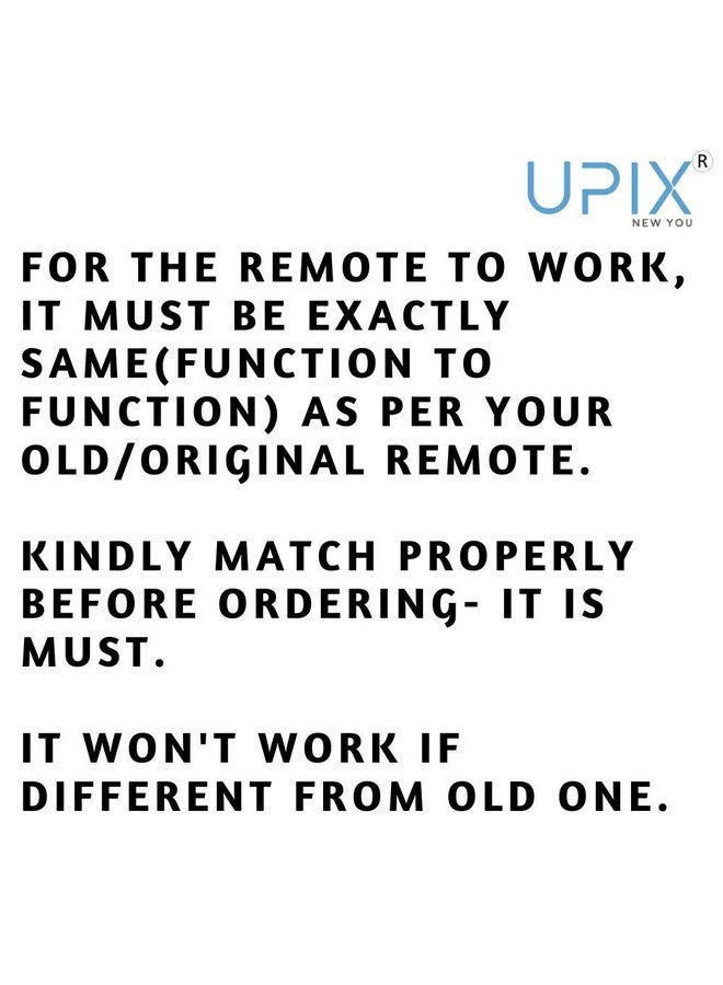 Upix AC Remote No. 117 (No Backlight), Compatible/Replacement for Toshiba AC Remote Control (Exactly Same Remote Will Only Work) - Image 5