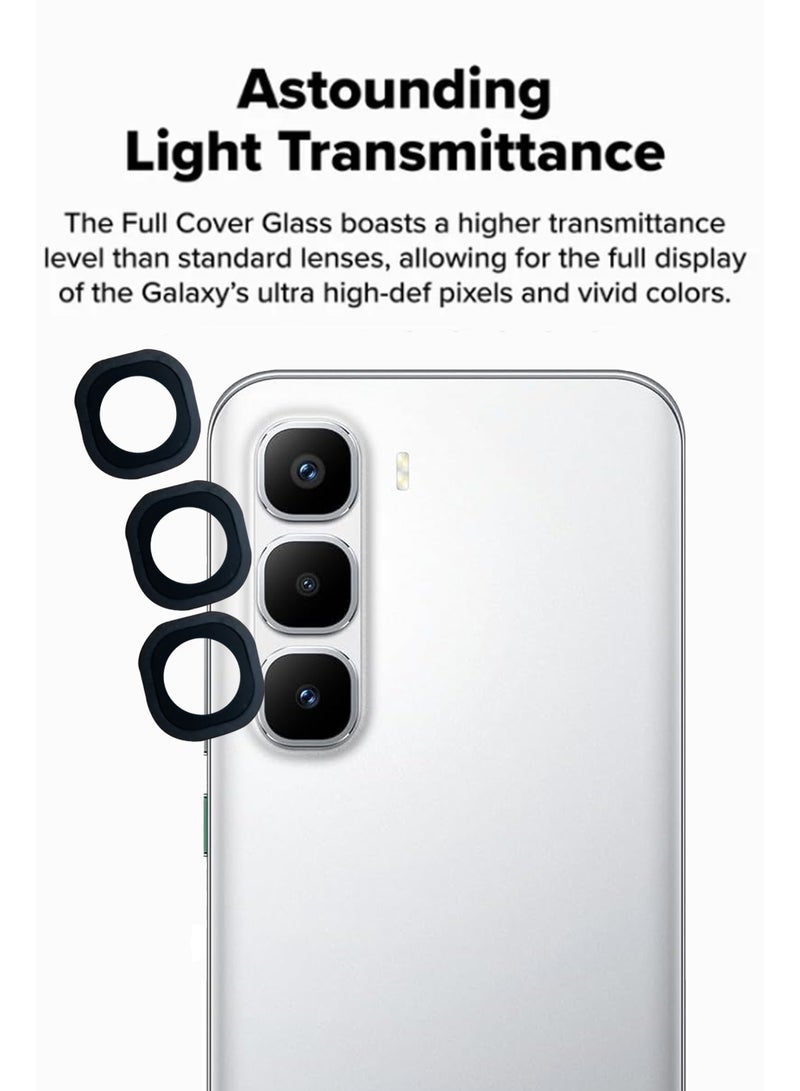 For Infinix Hot 60 Pro / Pro Plus Back Camera Lens Glass Protector / Lens Shield / Scratch-Resistant Camera Glass Protector - Black - Image 4