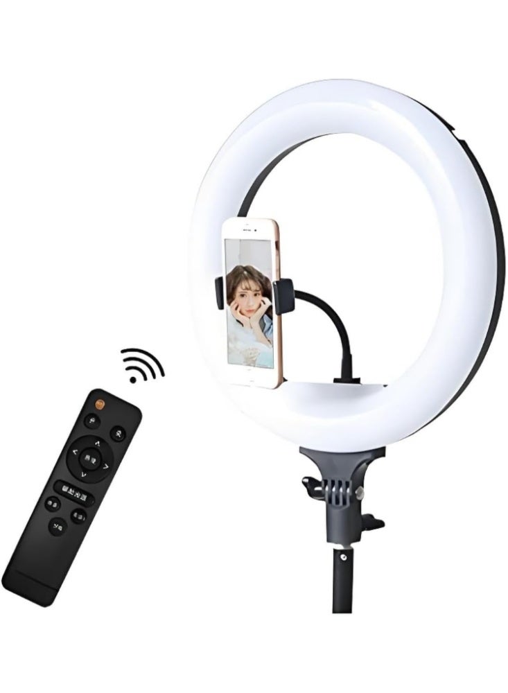 PLOKAMA RL-21 21-Inch Ring Light Kit – Soft LED Fill Light with Tripod & Multi Phone Holders - Image 4