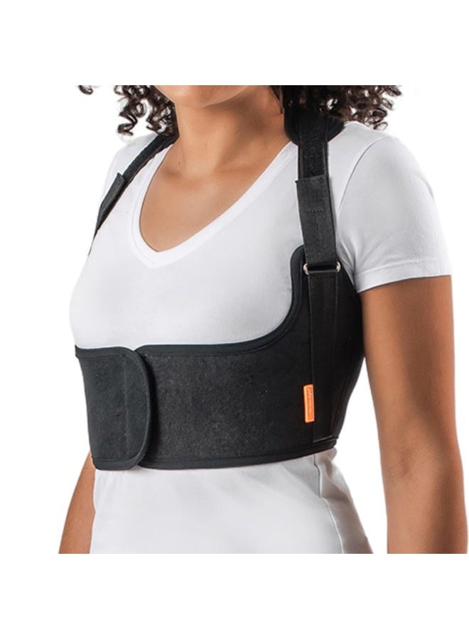 HIDROLIGHT Boost Upper Back Brace - Adjustable Posture Corrector for Women and Men, Pain Relief, Back Support Belt, Neck Hump Corrector - Posture Adjustment, Physiotherapy Treatment - Black, X-Large - Image 2