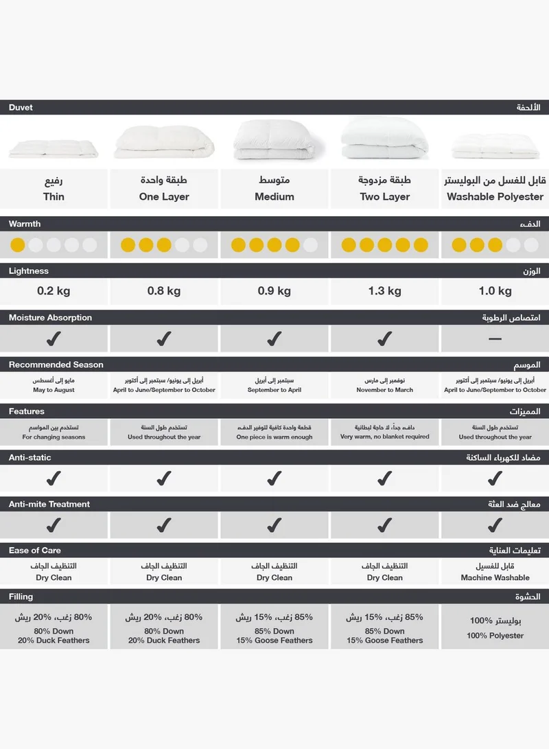 MUJI Down Duvet Double Layer Double W 190 x L 210 cm