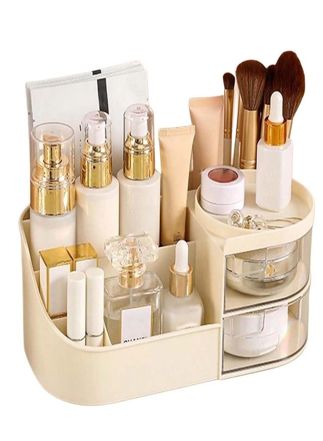 SUNBEET Makeup Organizer,Makeup Organizer | Makeup Box For Storage | Make Up, Cosmetic, Skincare Organiser For Women | Elegant Makeup Vanity With Transparent Drawer (Multicolour) - Image 1