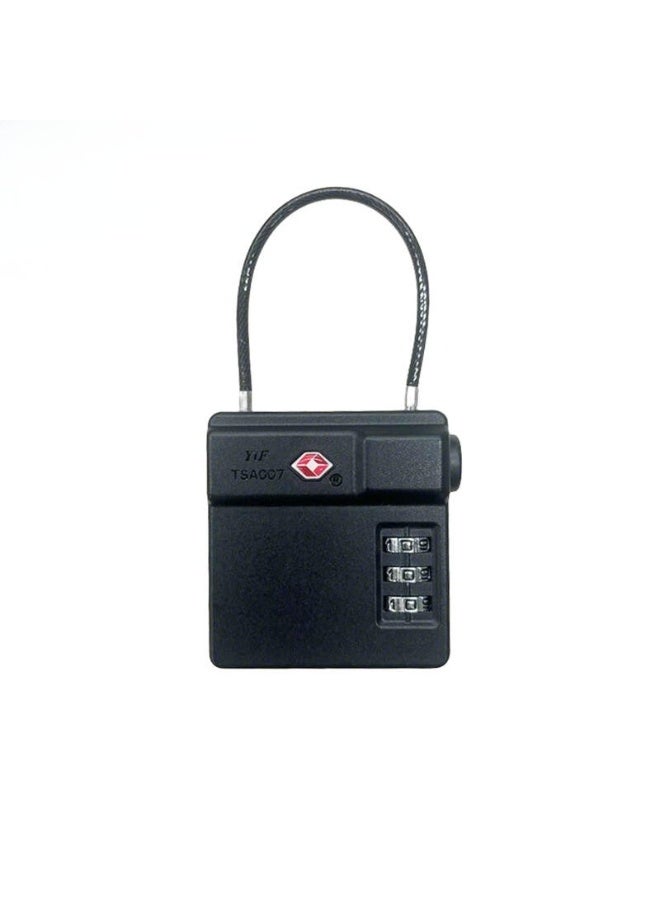 MICFLIP Smart TSA Approved Luggage Lock with Built-in AirTag/GPS Tracker Slot | Heavy Duty Zinc Alloy Body 3-Digit Resettable Combination Lock Anti-Theft Travel Lock for Suitcases & Backpacks - Image 1