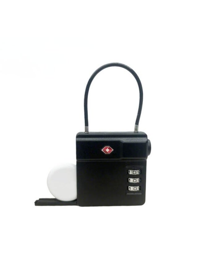 MICFLIP Smart TSA Approved Luggage Lock with Built-in AirTag/GPS Tracker Slot | Heavy Duty Zinc Alloy Body 3-Digit Resettable Combination Lock Anti-Theft Travel Lock for Suitcases & Backpacks - Image 2