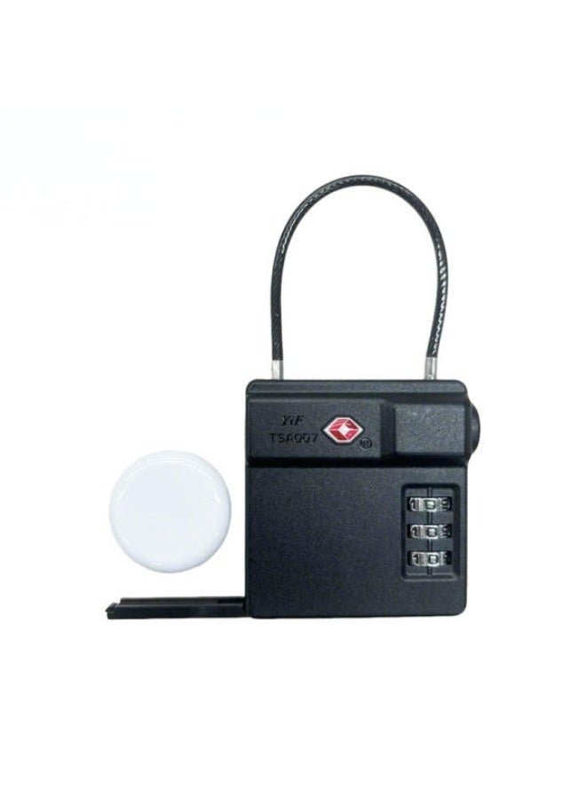MICFLIP Smart TSA Approved Luggage Lock with Built-in AirTag/GPS Tracker Slot | Heavy Duty Zinc Alloy Body 3-Digit Resettable Combination Lock Anti-Theft Travel Lock for Suitcases & Backpacks - Image 3