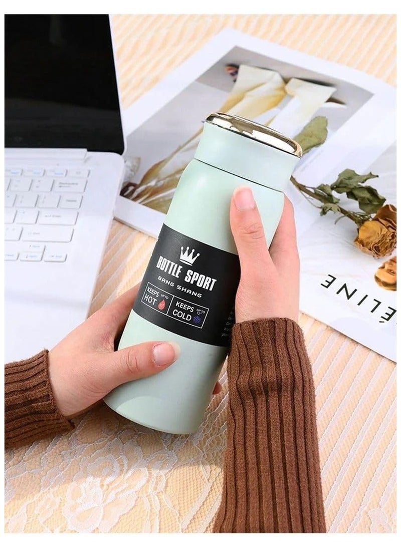 QSHOP Digital Vacuum Insulated Stainless Steel Thermos 500ml Leak Proof Coffee Tea Sports Bottle Travel Mug to Keep Drinks Hot or Cold  - Image 5
