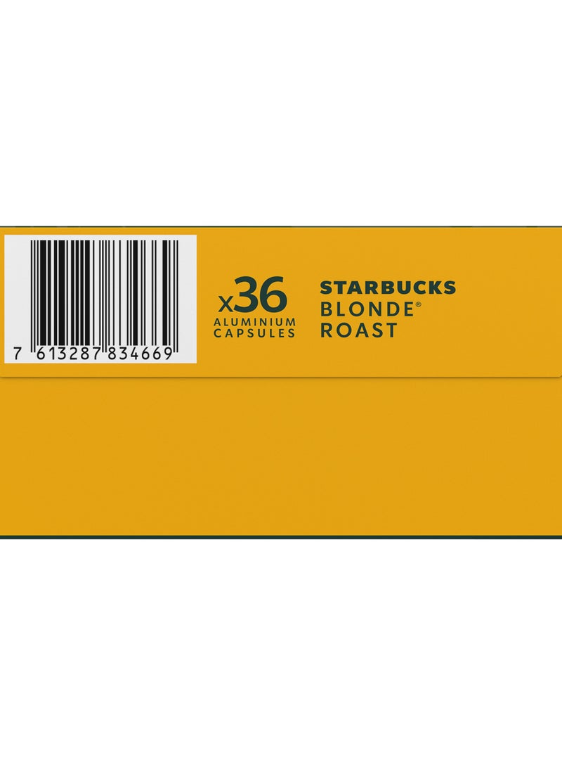 Starbucks Blonde Espresso Roast Coffee Capsules 36 Capsules (188g)  - Image 4