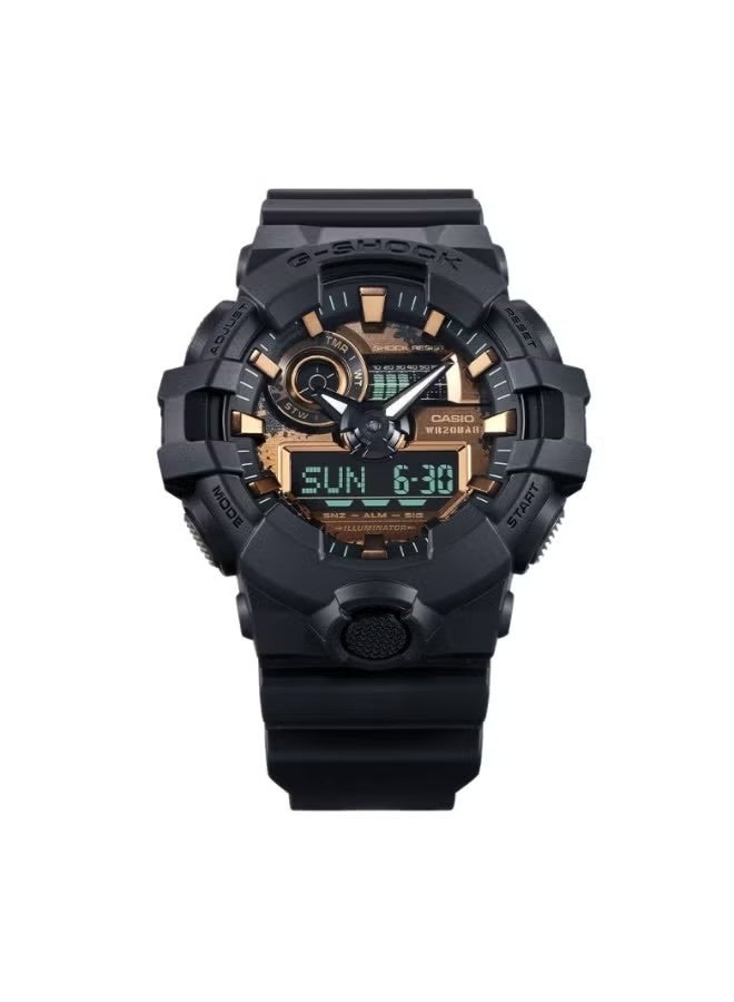 جي شوك ساعة جي-شوك GA-700RC-1ADR للرجال أنالوج-رقمية، حزام راتنج أسود - Image 2