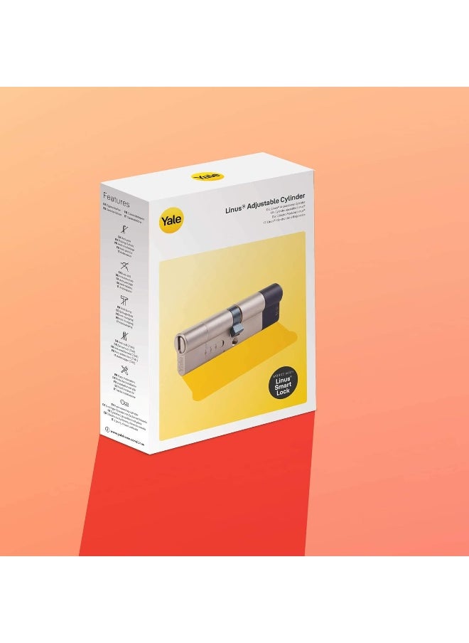 Yale Linus Adjustable Cylinder Lock | Anti: Pick, Drill, Bump, Pull | 2 Keys | Satin Nickel | 05/501000/SN  - Image 5