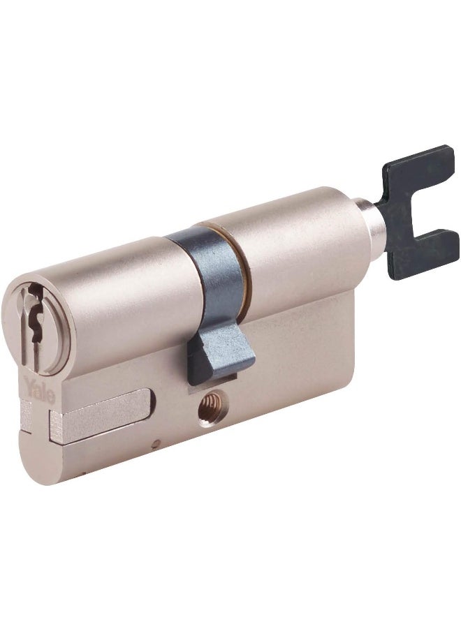Yale Linus Adjustable Cylinder Lock | Anti: Pick, Drill, Bump, Pull | 2 Keys | Satin Nickel | 05/501000/SN  - Image 1