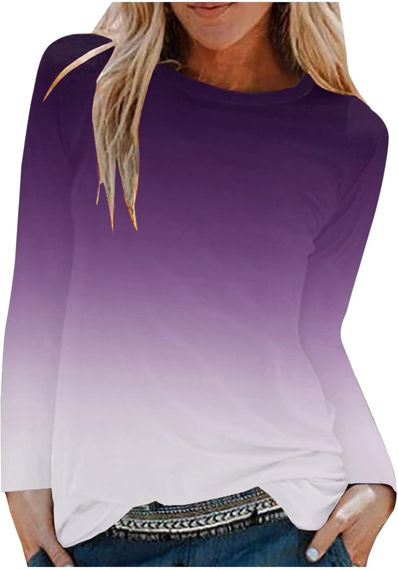 cheekyglo Fleece Sweatshirt Women's Long Sleeve Crewneck Blouse Casual Print Oversize Pullover Comfy Loose Fall Tunic Tops - Image 1