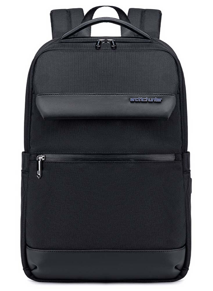 ARCTIC HUNTER Casual School Laptop Bag, Durable Office Work Backpack With Laptop and Tablet Compartment for Men, Black - Image 1