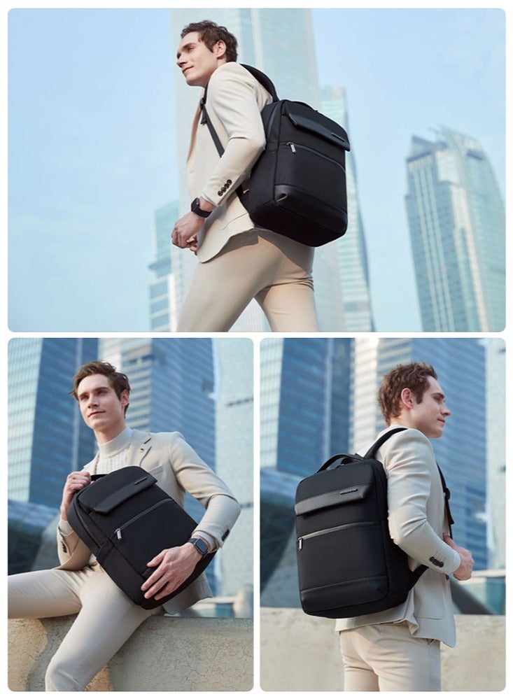 ARCTIC HUNTER Casual School Laptop Bag, Durable Office Work Backpack With Laptop and Tablet Compartment for Men, Black - Image 2