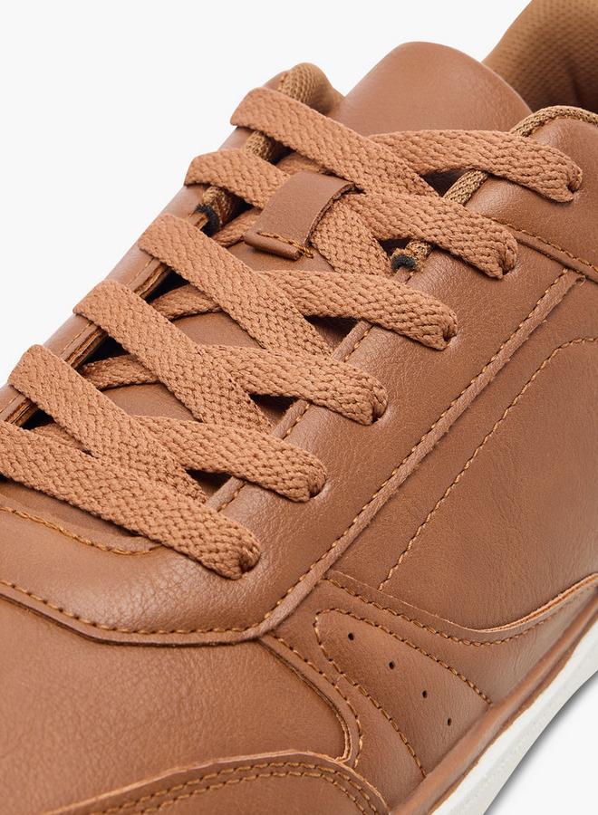 LBL by Shoexpress Men's Panelled Ankle Sneakers with Lace-Up Closure - Image 4