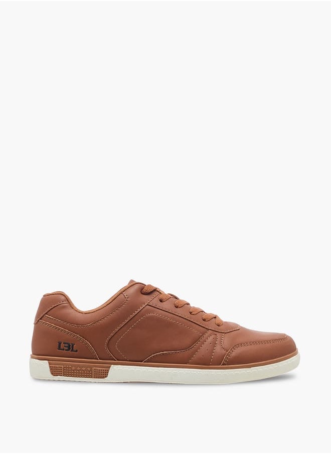 LBL by Shoexpress Men's Panelled Ankle Sneakers with Lace-Up Closure  - Image 3
