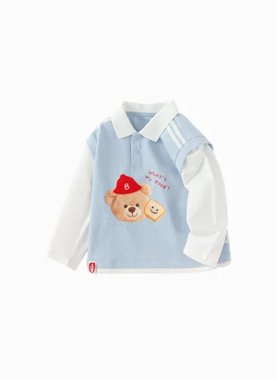 بالابالا Toddler Boy Lapel Sweatshirt