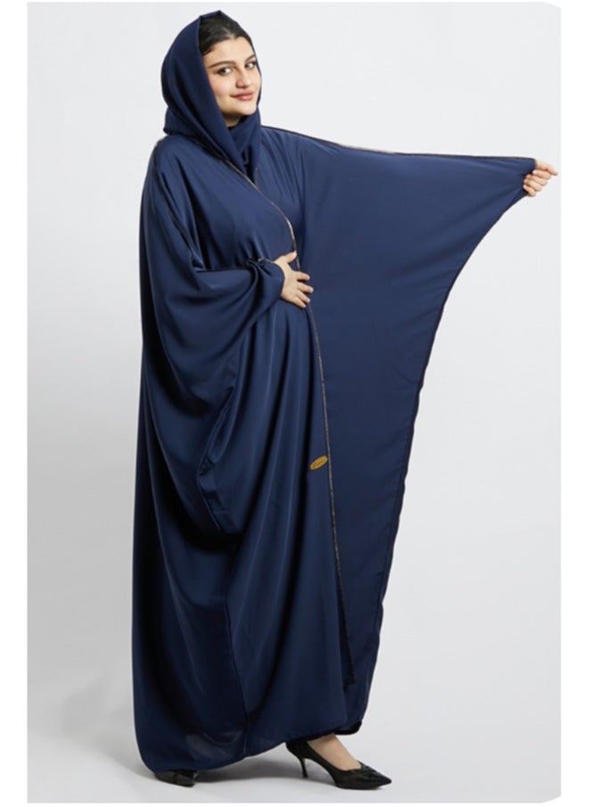 Evva Luxury Saudi Abaya for Women – Elegant Open Front Modest Wear in Premium Fabric – Ideal for Ramadan, Eid, and Everyday Elegance  - Image 1