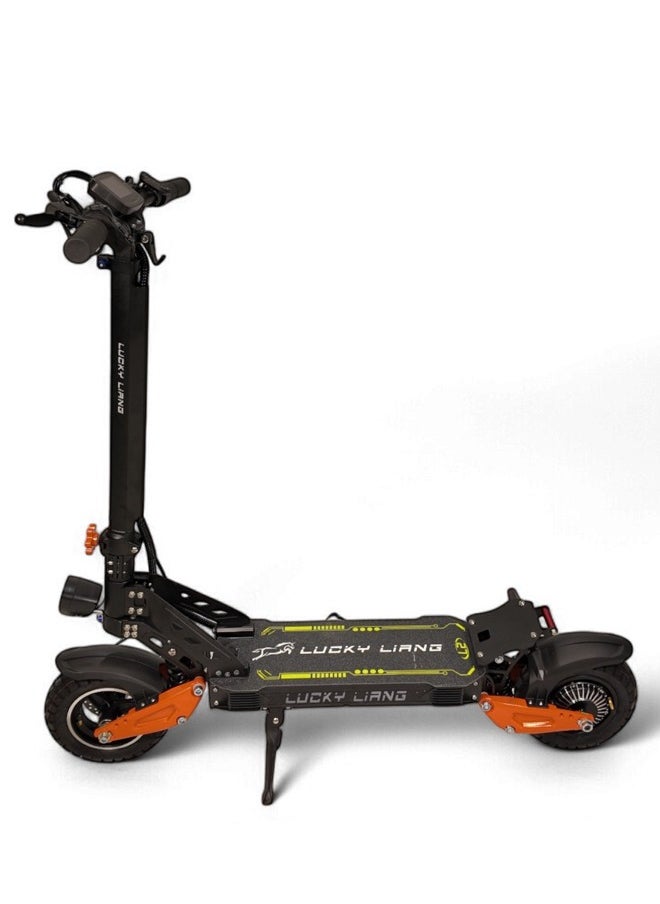 L2 Electric Folding Scooter,  1500W Motor, 50KM/H Top Speed, 48V 18AH Battery, 50 KM Range in one Charge, Off-Road Tires and Suspension with NFC Lock System, E-Scooter With Helmet and Safety Vest