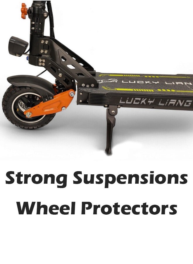 L2 Electric Folding Scooter,  1500W Motor, 50KM/H Top Speed, 48V 18AH Battery, 50 KM Range in one Charge, Off-Road Tires and Suspension with NFC Lock System, E-Scooter With Helmet and Safety Vest