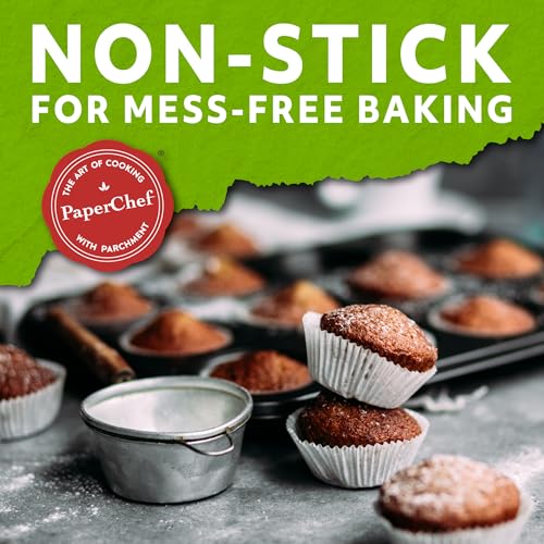 PaperChef - Large Parchment Baking Cups - Easy Release, Non-Stick Paper - 60 Count - Image 3