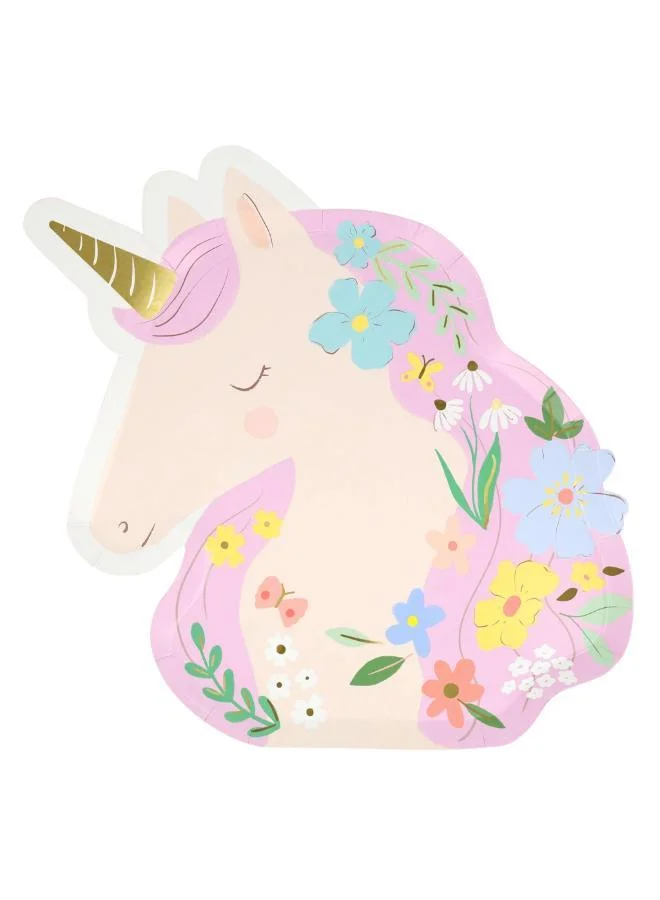 Meri Meri Meadow Unicorns Shaped Plates