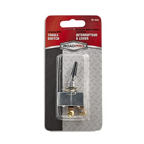 RoadPro RP-2059 1" 2-Position Flat Toggle Switch with Screw Connector - Image 5
