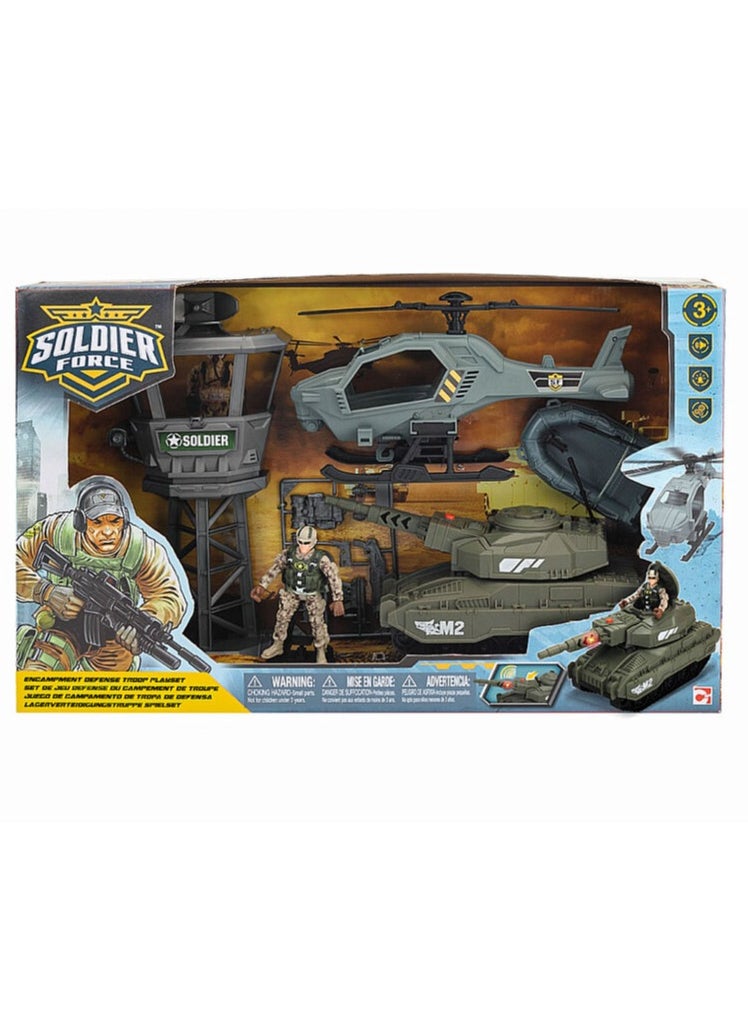 Soldier Force - Encampment Defense Troop Playset - Image 1