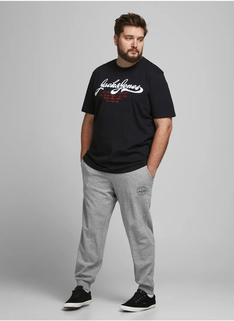 JACK & JONES Plus Size Cuffed Sweatpants