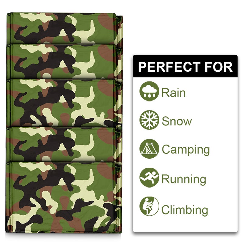Pack of 5 Emergency Blankets Heat Retention Body Warmer Rescue Blanket for Outdoor Camping Traveling Survival - Image 5