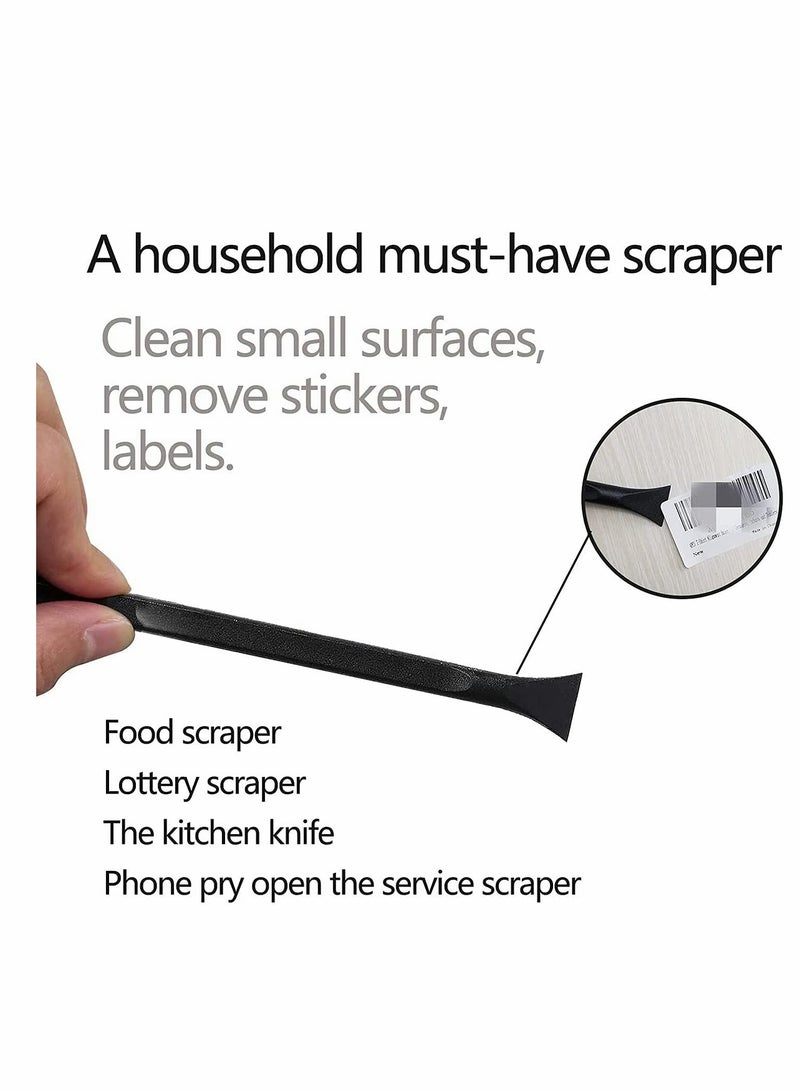 Multi-Purpose Carbon Fiber Scraper Set - 3 Pcs Non-Scratch Cleaning Tools for Easy Removal of Stickers, Labels, Oil Stains u0026 Dirt in Tight Spaces