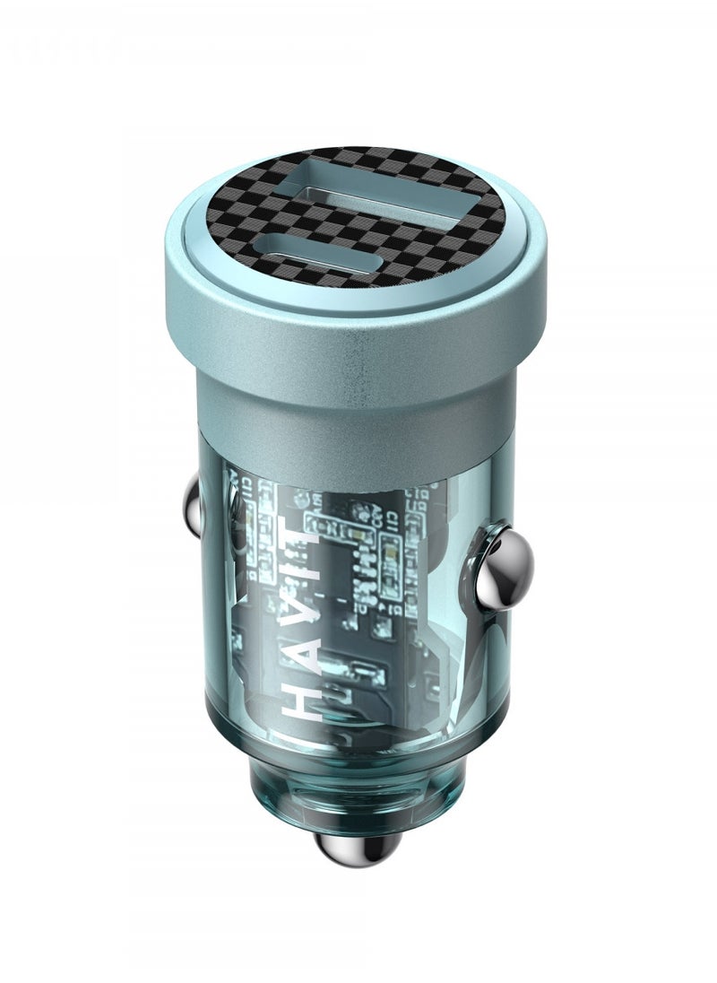 havit - Car Charger HAVIT HV-CC2016 30W USB+USB-C - Image 1