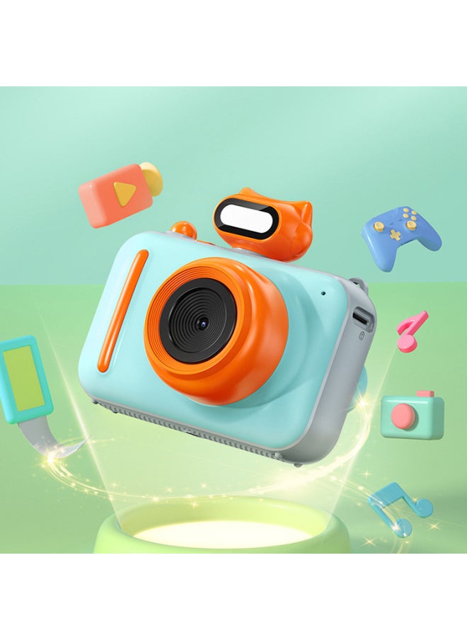 Generic Dual Camera Children Print Camera Photo Video Music Photo Frame Filter Game All-in-One-Body Color:8g Memory Card  - Image 3