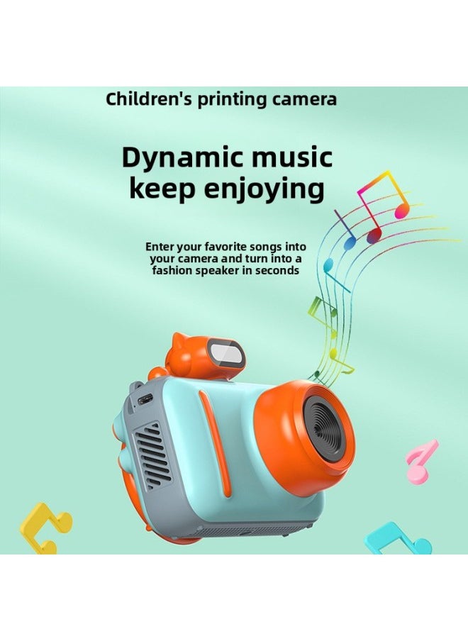 Generic Dual Camera Children Print Camera Photo Video Music Photo Frame Filter Game All-in-One-Body Color:8g Memory Card  - Image 4