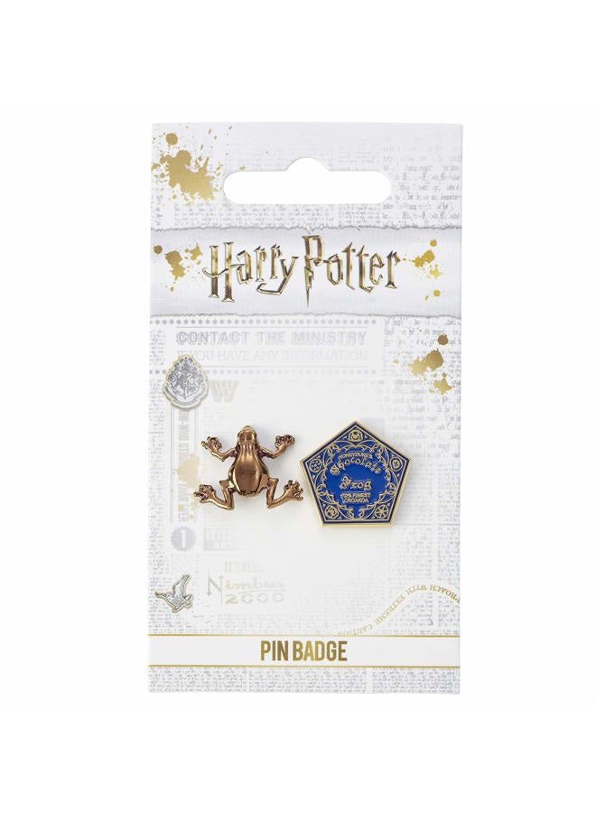 Harry Potter Chocolate Frog Pin Badge, One Size, Zinc, No_Stone - Image 2
